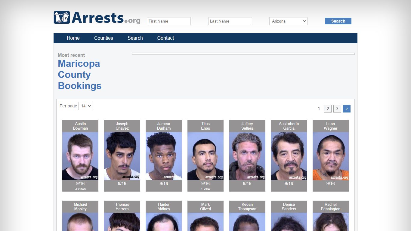 Maricopa County Arrests and Inmate Search